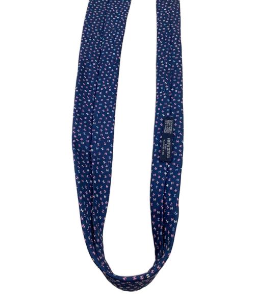 HERMES PARIS（エルメス）HERMES PARIS (エルメス) ネクタイ H柄 ブルー サイズ:表記なしの古着・服飾アイテム