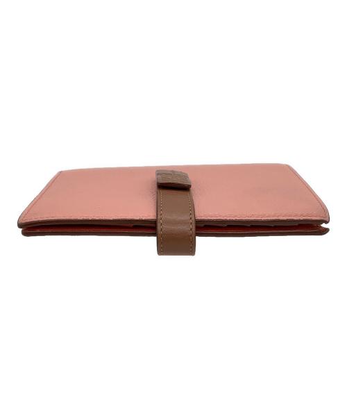 LOEWE（ロエベ）LOEWE (ロエベ) ミディアムバーティカルウォレット ピンクの古着・服飾アイテム
