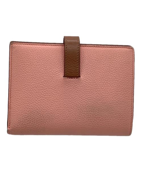 LOEWE（ロエベ）LOEWE (ロエベ) ミディアムバーティカルウォレット ピンクの古着・服飾アイテム