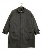 MHLエムエイチエル）の古着「ステンカラーコート PROOFED COTTON NYLON TWILL」｜ブラック