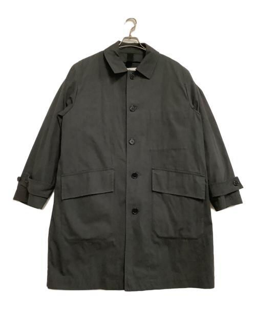 MHL（エムエイチエル）MHL (エムエイチエル) ステンカラーコート PROOFED COTTON NYLON TWILL ブラック サイズ:Mの古着・服飾アイテム