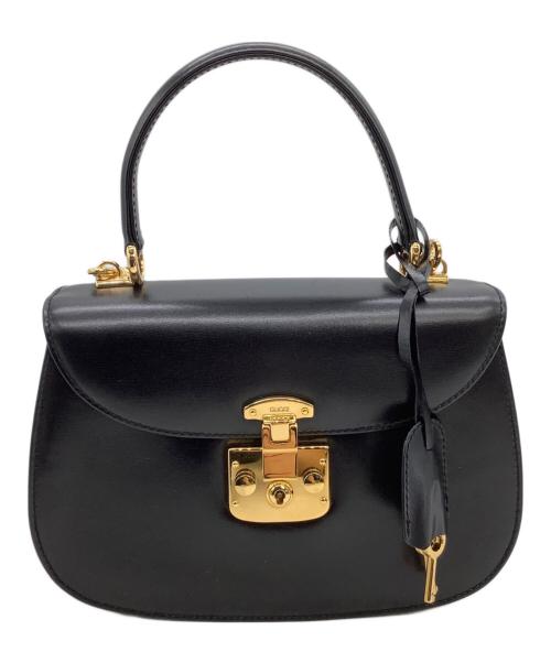 GUCCI（グッチ）GUCCI (グッチ) 2WAYショルダーバッグ ブラックの古着・服飾アイテム