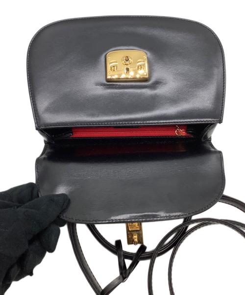 GUCCI（グッチ）GUCCI (グッチ) 2WAYショルダーバッグ ブラックの古着・服飾アイテム
