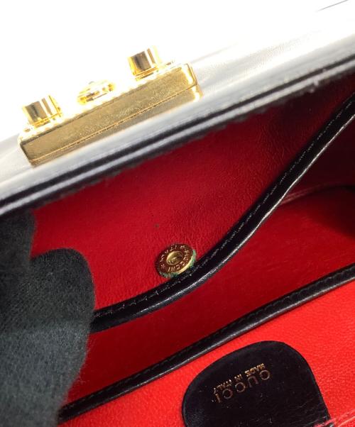 GUCCI（グッチ）GUCCI (グッチ) 2WAYショルダーバッグ ブラックの古着・服飾アイテム