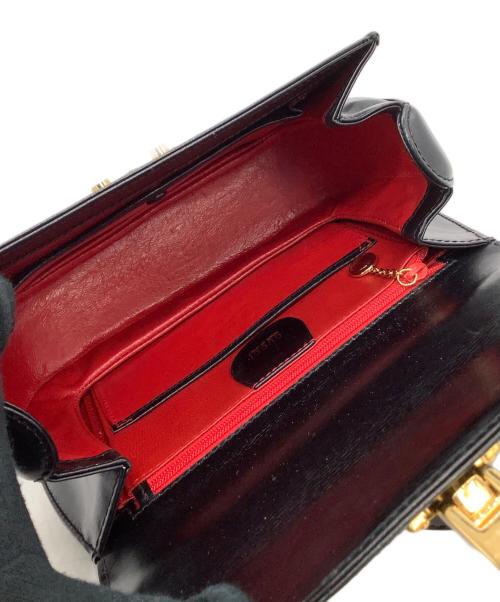 GUCCI（グッチ）GUCCI (グッチ) 2WAYショルダーバッグ ブラックの古着・服飾アイテム