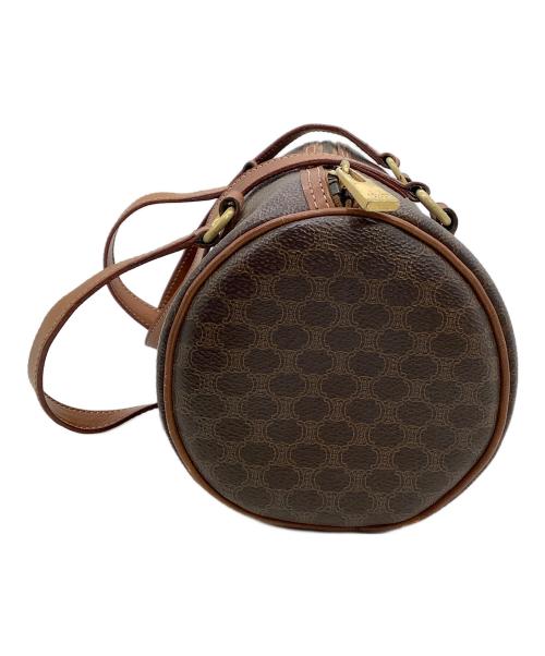 CELINE（セリーヌ）CELINE (セリーヌ) ミニボストンバッグ マカダム ブラウンの古着・服飾アイテム