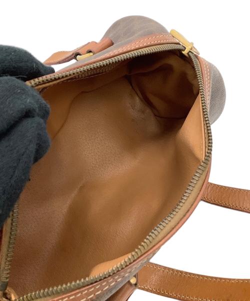 CELINE（セリーヌ）CELINE (セリーヌ) ミニボストンバッグ マカダム ブラウンの古着・服飾アイテム