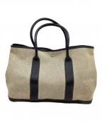 HERMESエルメス）の古着「トートバッグ ガーデンパーティPM」｜ベージュ×ブラック