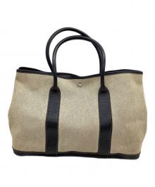 HERMES（エルメス）の古着「トートバッグ ガーデンパーティPM」｜ベージュ×ブラック