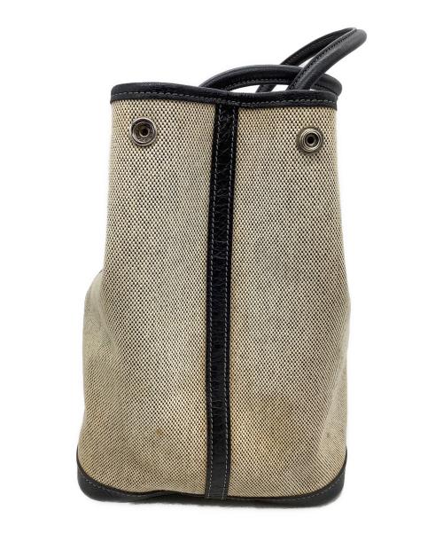 HERMES（エルメス）HERMES (エルメス) トートバッグ ガーデンパーティPM ベージュ×ブラックの古着・服飾アイテム