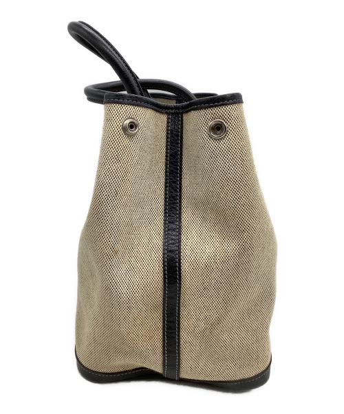 HERMES（エルメス）HERMES (エルメス) トートバッグ ガーデンパーティPM ベージュ×ブラックの古着・服飾アイテム