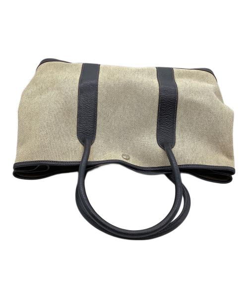 HERMES（エルメス）HERMES (エルメス) トートバッグ ガーデンパーティPM ベージュ×ブラックの古着・服飾アイテム