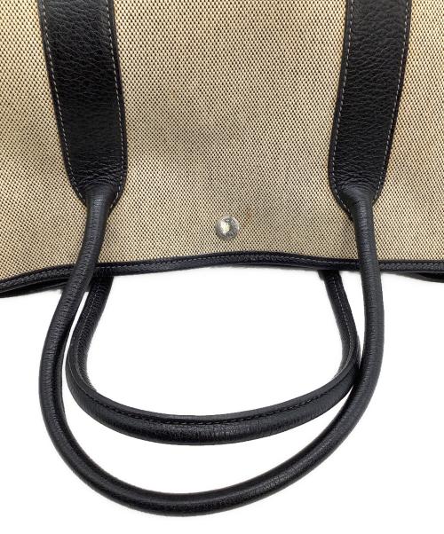 HERMES（エルメス）HERMES (エルメス) トートバッグ ガーデンパーティPM ベージュ×ブラックの古着・服飾アイテム