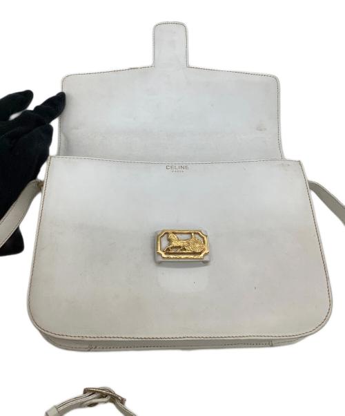 CELINE（セリーヌ）CELINE (セリーヌ) ショルダーバッグ ホワイトの古着・服飾アイテム