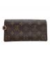 LOUIS VUITTON (ルイ ヴィトン) 長財布 モノグラム ポルトフォイユ・アコルディオン ブラウン：9000円