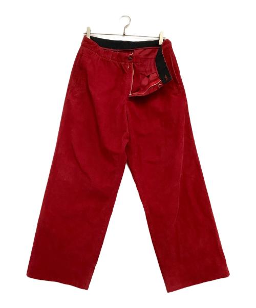 Maison Margiela（メゾンマルジェラ）Maison Margiela (メゾンマルジェラ) コーデュロイパンツ レッド サイズ:46の古着・服飾アイテム