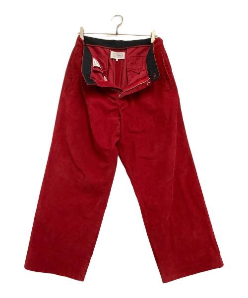 Maison Margiela（メゾンマルジェラ）Maison Margiela (メゾンマルジェラ) コーデュロイパンツ レッド サイズ:46の古着・服飾アイテム