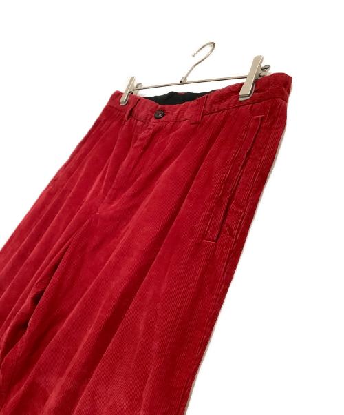 Maison Margiela（メゾンマルジェラ）Maison Margiela (メゾンマルジェラ) コーデュロイパンツ レッド サイズ:46の古着・服飾アイテム