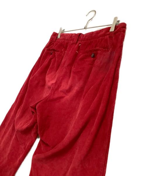 Maison Margiela（メゾンマルジェラ）Maison Margiela (メゾンマルジェラ) コーデュロイパンツ レッド サイズ:46の古着・服飾アイテム