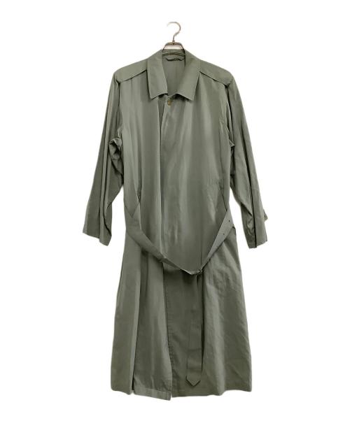 Christian Dior MONSIEUR pret a porter（クリスチャンディオール）Christian Dior MONSIEUR pret a porter (クリスチャンディオール) トレンチコート　pret a porter　Y-TK-03　 グリーン サイズ:Mの古着・服飾アイテム