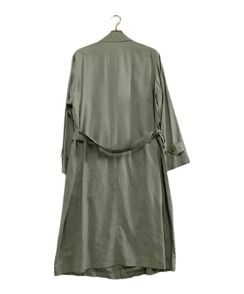 Christian Dior MONSIEUR pret a porter（クリスチャンディオール）Christian Dior MONSIEUR pret a porter (クリスチャンディオール) トレンチコート　pret a porter　Y-TK-03　 グリーン サイズ:Mの古着・服飾アイテム