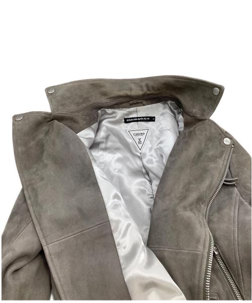 CHORD NUMBER EIGHT（コードナンバーエイト）CHORD NUMBER EIGHT (コードナンバーエイト) ダブルライダースジャケット グレー サイズ:Sの古着・服飾アイテム