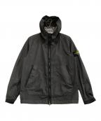 STONE ISLANDストーンアイランド）の古着「ナイロンジャケット ガーメントダイコーティングナイロンジップフーディ 21SS」｜ブラック