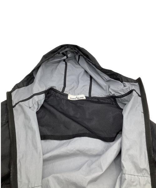STONE ISLAND（ストーンアイランド）STONE ISLAND (ストーンアイランド) ナイロンジャケット 	ガーメントダイコーティングナイロンジップフーディ 21SS ブラック サイズ:Lの古着・服飾アイテム