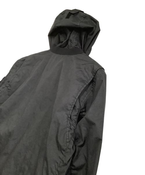 STONE ISLAND（ストーンアイランド）STONE ISLAND (ストーンアイランド) ナイロンジャケット 	ガーメントダイコーティングナイロンジップフーディ 21SS ブラック サイズ:Lの古着・服飾アイテム
