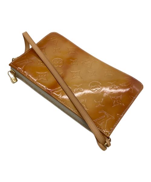 LOUIS VUITTON（ルイ ヴィトン）LOUIS VUITTON (ルイ ヴィトン) アクセサリーポーチ ヴェルニ レキシントン ブラウン×ベージュの古着・服飾アイテム