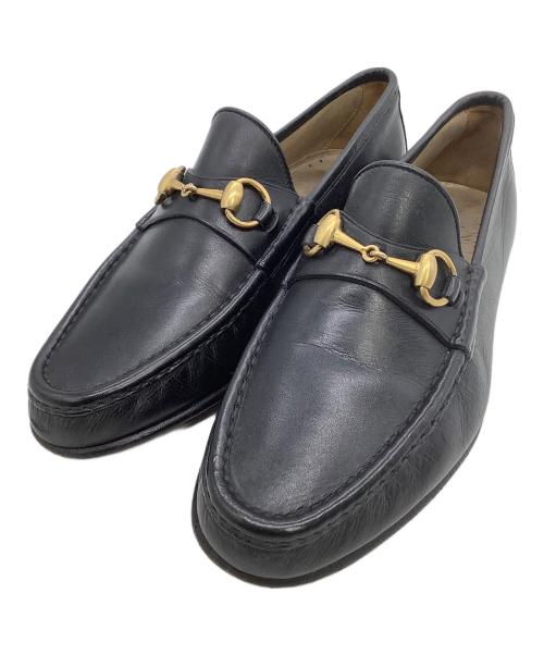 GUCCI（グッチ）GUCCI (グッチ) ホースビットローファー ブラック サイズ:7Eの古着・服飾アイテム