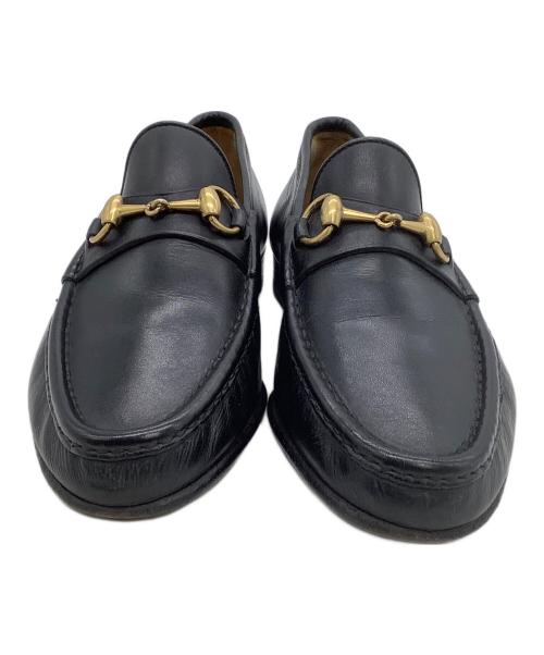 GUCCI（グッチ）GUCCI (グッチ) ホースビットローファー ブラック サイズ:7Eの古着・服飾アイテム