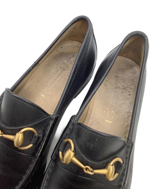 GUCCI（グッチ）GUCCI (グッチ) ホースビットローファー ブラック サイズ:7Eの古着・服飾アイテム