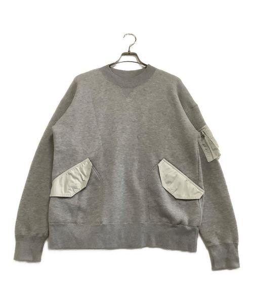 sacai（サカイ）sacai (サカイ) スウェット　Sponge Sweat/21-02639M グレー サイズ:2の古着・服飾アイテム