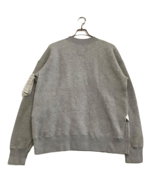 sacai（サカイ）sacai (サカイ) スウェット　Sponge Sweat/21-02639M グレー サイズ:2の古着・服飾アイテム