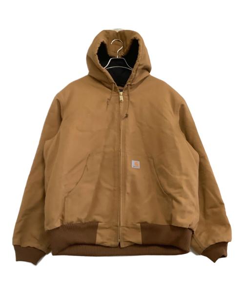 CarHartt（カーハート）CarHartt (カーハート) ジャケット　DUCK QUILTED FLANNEL-LINED アクティブジャケット ブラウン サイズ:Lの古着・服飾アイテム