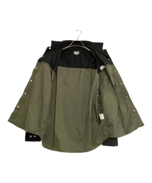 THE NORTH FACE（ザ ノース フェイス）THE NORTH FACE (ザ ノース フェイス) ヌプシシャツ ブラック×グリーン サイズ:Sの古着・服飾アイテム