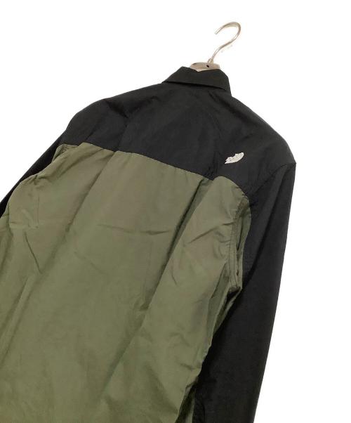THE NORTH FACE（ザ ノース フェイス）THE NORTH FACE (ザ ノース フェイス) ヌプシシャツ ブラック×グリーン サイズ:Sの古着・服飾アイテム