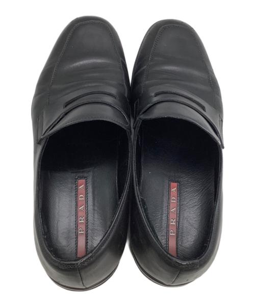 PRADA（プラダ）PRADA (プラダ) ローファー ブラック サイズ:6 1/2の古着・服飾アイテム