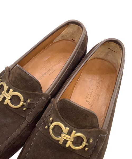 Salvatore Ferragamo（サルヴァトーレ フェラガモ）Salvatore Ferragamo (サルヴァトーレ フェラガモ) ビットローファー ブラウン サイズ:7EEの古着・服飾アイテム