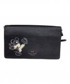 COACH×DISNEYコーチ×ディズニー）の古着「ショルダーバッグ　ミッキー 空手」｜ブラック