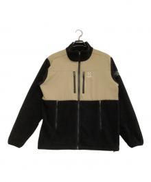 HAGLOFS（ホグロフス）の古着「フリースジャケット」｜ベージュ×ブラック