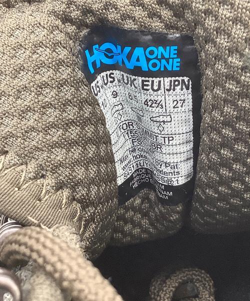 HOKAONEONE（ホカオネオネ）HOKAONEONE (ホカオネオネ) スニーカー TOR SUMMIT TP カーキ サイズ:27の古着・服飾アイテム