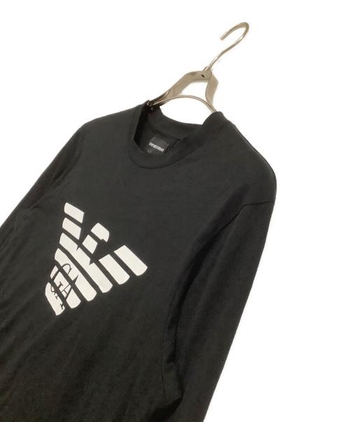 EMPORIO ARMANI（エンポリオアルマーニ）EMPORIO ARMANI (エンポリオアルマーニ) 長袖カットソー ブラック サイズ:Mの古着・服飾アイテム