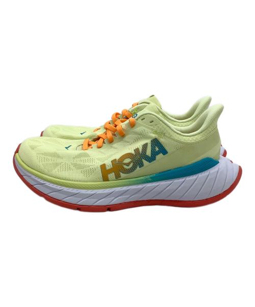HOKAONEONE（ホカオネオネ）HOKAONEONE (ホカオネオネ) ランニングシューズ　CARBON X 2 黄緑 サイズ:25の古着・服飾アイテム