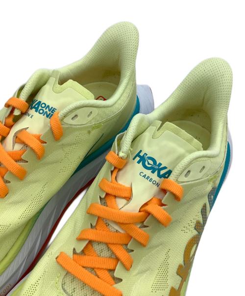 HOKAONEONE（ホカオネオネ）HOKAONEONE (ホカオネオネ) ランニングシューズ　CARBON X 2 黄緑 サイズ:25の古着・服飾アイテム