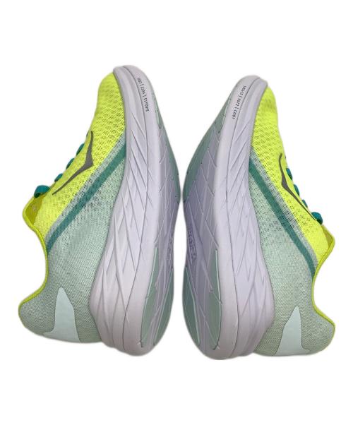HOKAONEONE（ホカオネオネ）HOKAONEONE (ホカオネオネ) ランニングシューズ ROCKET X イエロー×グリーン サイズ:25の古着・服飾アイテム