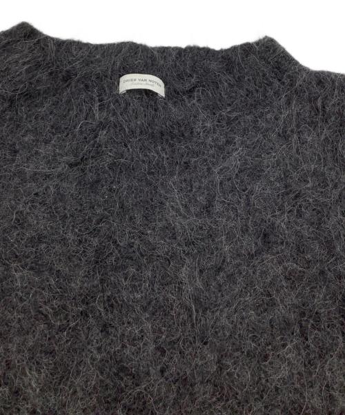 DRIES VAN NOTEN（ドリスヴァンノッテン）DRIES VAN NOTEN (ドリスヴァンノッテン) 長袖ワンピース　シャギーニット グレー サイズ:表記なしの古着・服飾アイテム