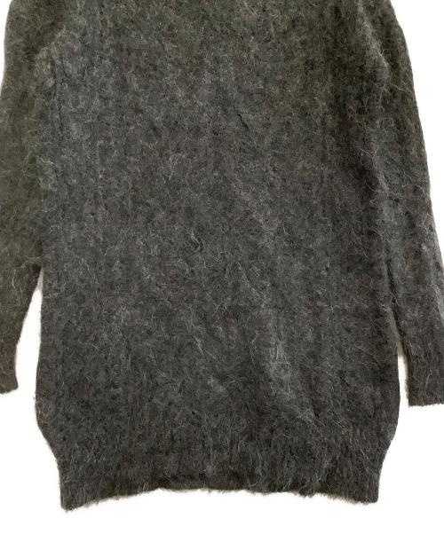 DRIES VAN NOTEN（ドリスヴァンノッテン）DRIES VAN NOTEN (ドリスヴァンノッテン) 長袖ワンピース　シャギーニット グレー サイズ:表記なしの古着・服飾アイテム