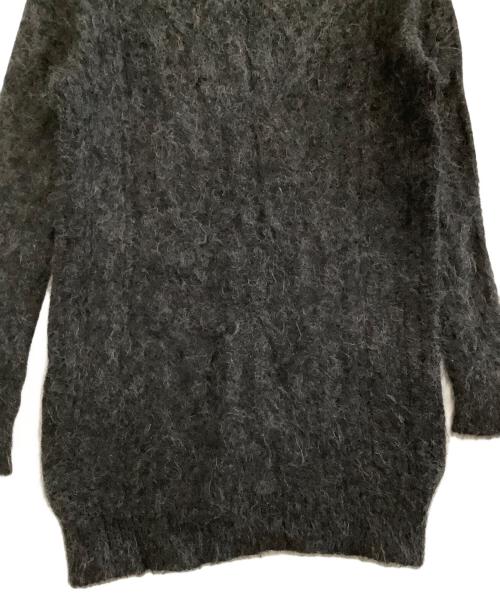 DRIES VAN NOTEN（ドリスヴァンノッテン）DRIES VAN NOTEN (ドリスヴァンノッテン) 長袖ワンピース　シャギーニット グレー サイズ:表記なしの古着・服飾アイテム